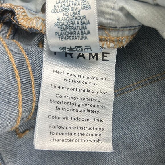 Frame Le High Skinny Jeans Womens 29 Blue Split Ankle Five Pocket - Picture 10 of 12